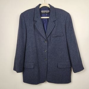 Vintage  Lambswool Linda Allard Ellen Tracy Blazer Jacket Size L